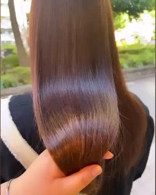 縮毛矯正で毎日扱いやすいツヤ髪に 