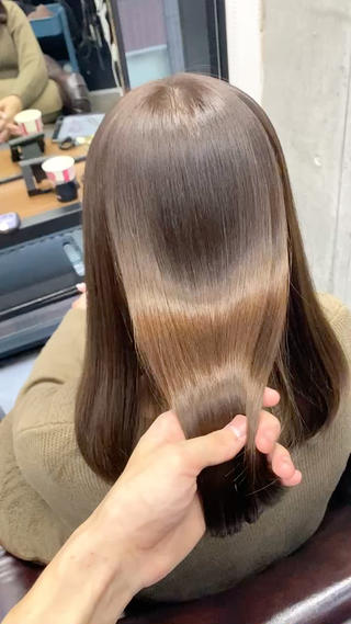 セミロング 韓国/ワンホンヘア 髪質改善/MaCoのヘアスタイル