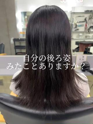 ミディアム カラー 縮毛矯正/髪質改善/ レイヤー代々木/木下のヘアスタイル
