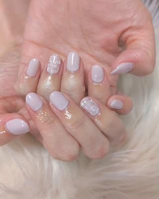 #ピンクネイル#ツイードネイル#ワンポイントネイル#福岡ネイル#ジェルネイル#シンプルネイル#ナチュラルネイル#オフィスネイル#ジェルネイル#自宅ネイルサロン 