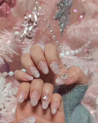 #クリスマスネイル#Xmasネイル#福岡ネイル#ベビーブーマー#冬ネイル#韓国ネイル#ワンホンネイル#自宅ネイルサロン#ジェルネイル 