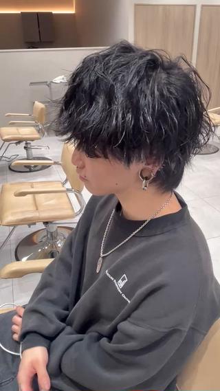 メンズ Ken 縮毛矯正/韓国風ヘアのヘアスタイル