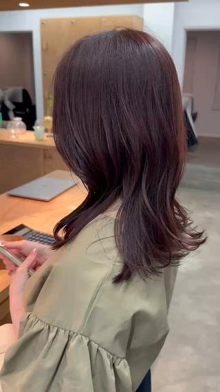 ミディアム カラー 坂本 圭太朗のヘアスタイル