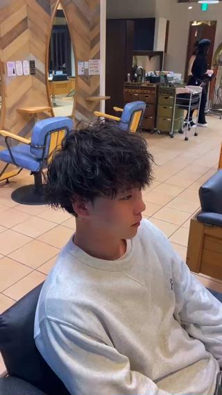 ショート パーマ メンズ すげさやか ✨メンズカットパーマのヘアスタイル