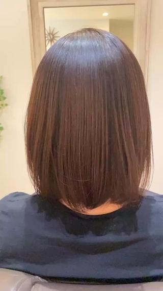 ミディアム 髪質改善 スペシャリストのヘアスタイル