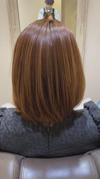 ミディアム 髪質改善 スペシャリストのヘアスタイル