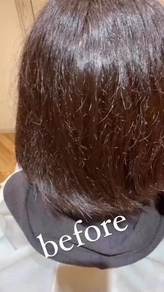 ミディアム 髪質改善 スペシャリストのヘアスタイル