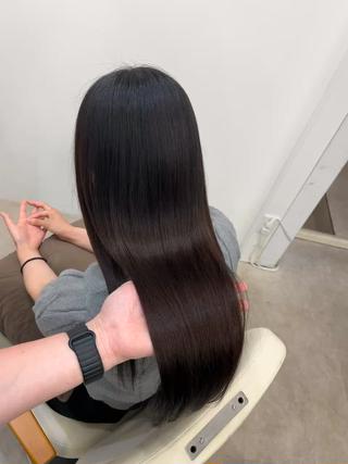 ロング 髪質改善/縮毛矯正 梅田茶屋町/西尾祐作のヘアスタイル