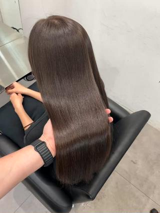 ロング 髪質改善/縮毛矯正 梅田茶屋町/西尾祐作のヘアスタイル