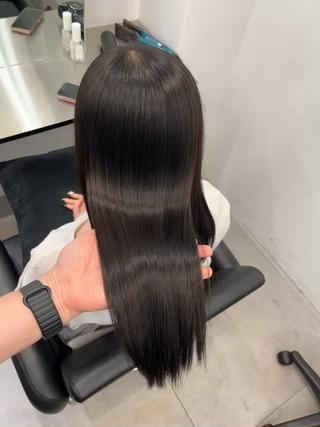 ロング 髪質改善/縮毛矯正 梅田茶屋町/西尾祐作のヘアスタイル