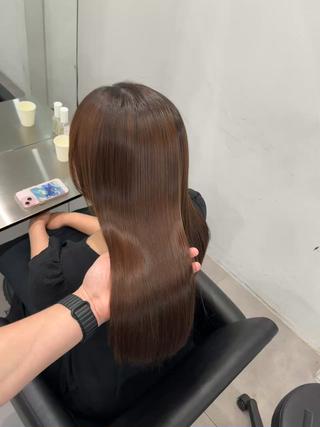 ロング 髪質改善/縮毛矯正 梅田茶屋町/西尾祐作のヘアスタイル