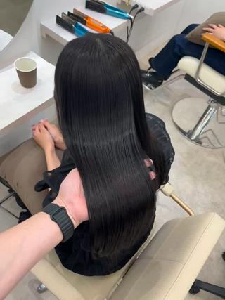 ロング 髪質改善/縮毛矯正 梅田茶屋町/西尾祐作のヘアスタイル