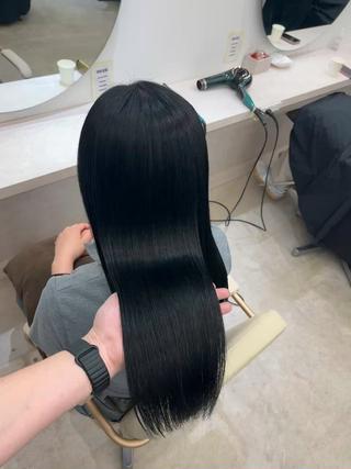 ロング 髪質改善/縮毛矯正 梅田茶屋町/西尾祐作のヘアスタイル