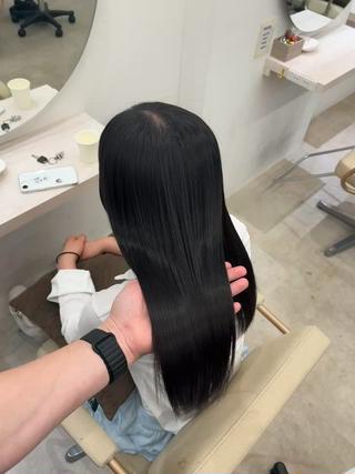 ロング 髪質改善/縮毛矯正 梅田茶屋町/西尾祐作のヘアスタイル