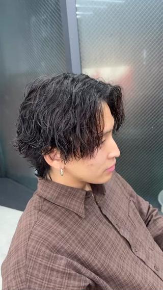 パーマ メンズ 🌀toa/波巻き✨ /メンズパーマ／栄のヘアスタイル