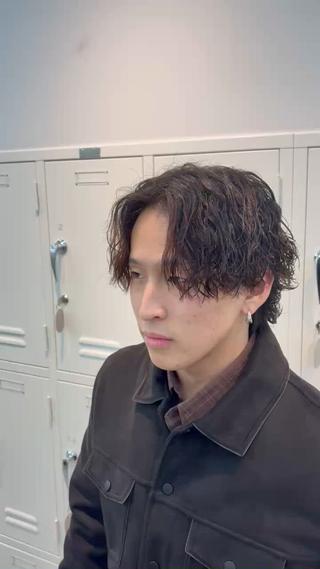 パーマ メンズ 🌀toa/波巻き✨ /メンズパーマ／栄のヘアスタイル