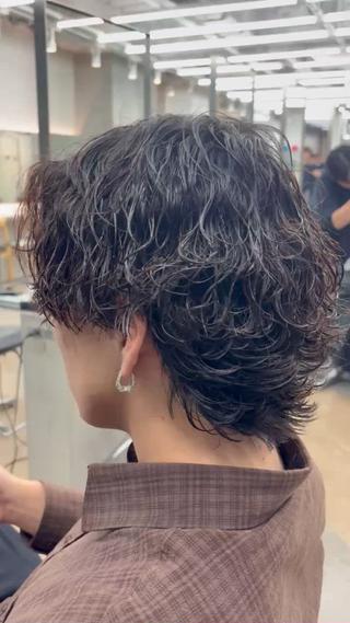 パーマ メンズ 🌀toa/波巻き✨ /メンズパーマ／栄のヘアスタイル