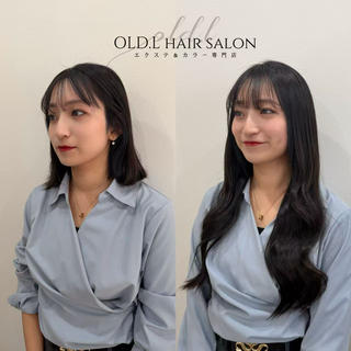 ロング OLD.L所属・エクステ＆カラー専門 羽エクステ　新大久保のヘアスタイル