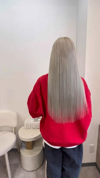 機械式羽エクステ付け放題+カラーリング 