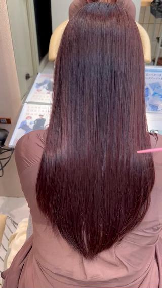 ロング カラー 暖色カラ-ෆ˚顔周り 🎀ོ白岩亜実🎀ོのヘアスタイル
