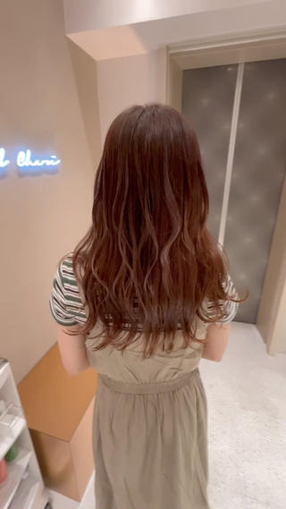 ロング 暖色カラ-ෆ˚顔周り 🎀ོ白岩亜実🎀ོのヘアスタイル