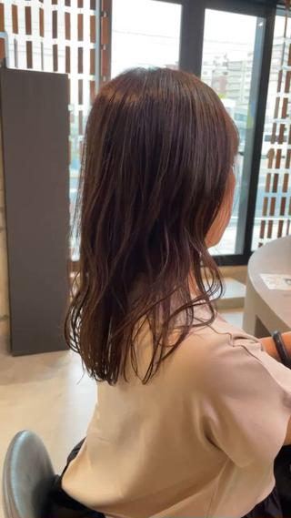 酸性ストレート当ててもしっかりカールのあるスタイリングも可能です！ 