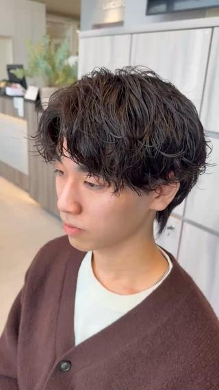 くしゃっとおしゃれなシャドウパーマです！！
 