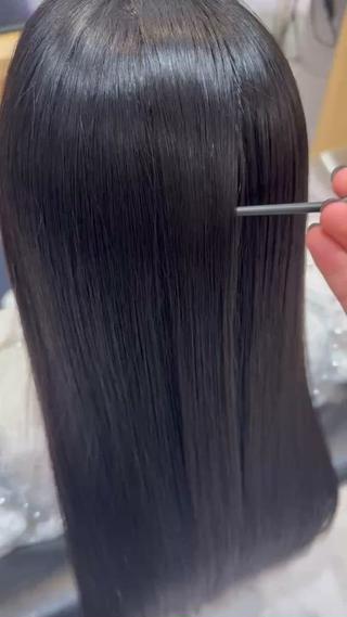 履歴のない髪はここまで艶々になります！！ 