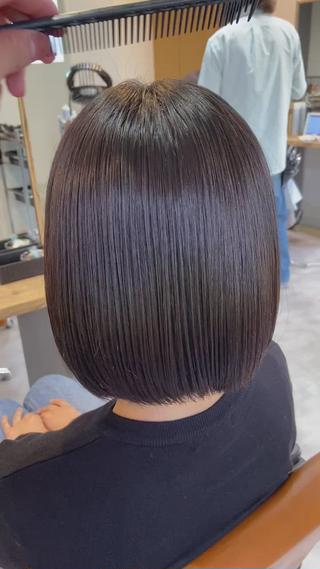 縮毛矯正でサラサラに