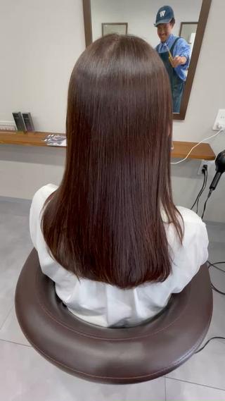 ロング 縮毛矯正、髪質改善／ 松田 龍之介のヘアスタイル