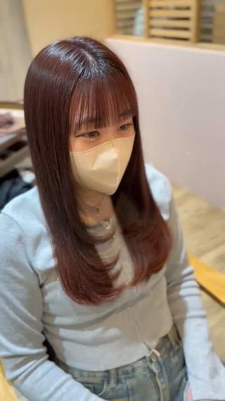 顔周りレイヤーカット 