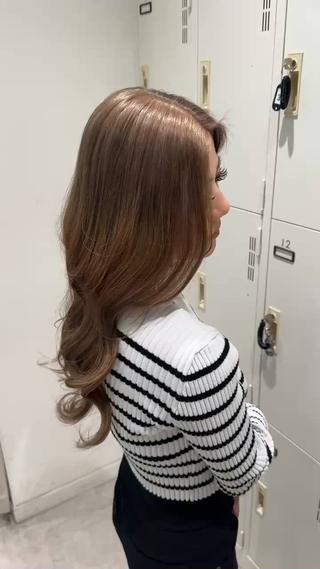 ロング カラー ハイトーン/アレンジ /あみのヘアスタイル