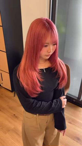 セミロング シエル岡山店所属・レイヤー／ハイトーン /岡山駅前/上野陸のヘアスタイル