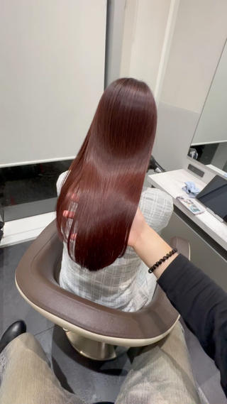 ブリーチなし　7トーン　ピンクラベンダー 