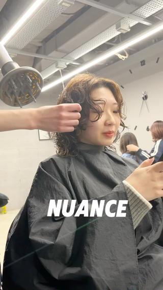 ミディアム パーマ 札幌パーマ 髪質改善/後藤海音のヘアスタイル