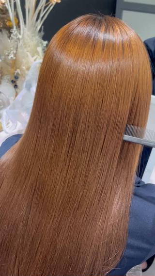 ロング パーマ 髪質改善/縮毛矯正 艶カラー/珠聡のヘアスタイル