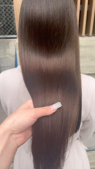 ロング パーマ 髪質改善/縮毛矯正 艶カラー/珠聡のヘアスタイル