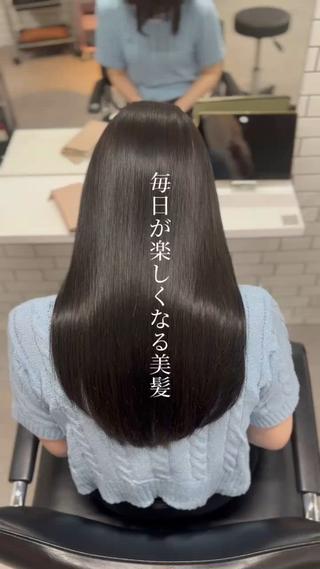 手で乾かしただけ
次の日お家で乾かしてもツヤツヤになります️ 