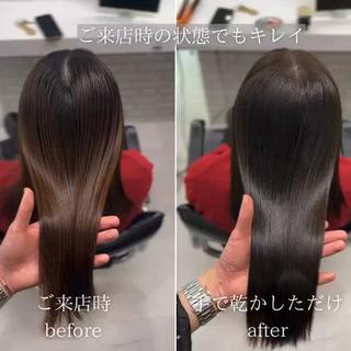 手で乾かしただけ️ 