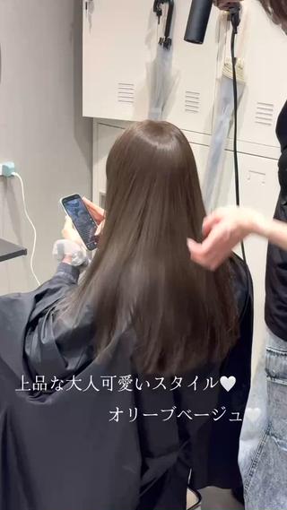 ロング カラー meby所属・🩵福岡ブリーチなし レイヤー/紫音🩵のヘアスタイル