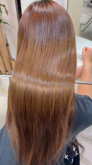 縮毛矯正でツヤのある髪へ 