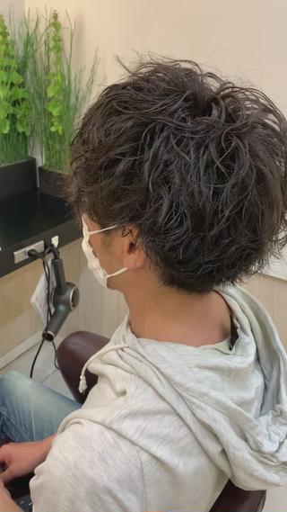 ショート パーマ メンズ トータルビューティー K:R鶴川のヘアスタイル