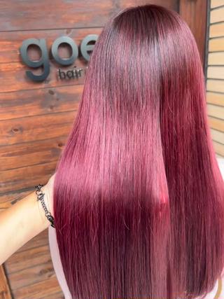 今回はブリーチなし
深めのピンクラベンダー

リタッチ、中間6cmくらいと毛先のブリーチ部分を
なるべくオンカラーで均一になるように
オンカラーさせて頂きました！

ブリーチをやめていきたいなって方も
ぜひ一度ご相談ください 