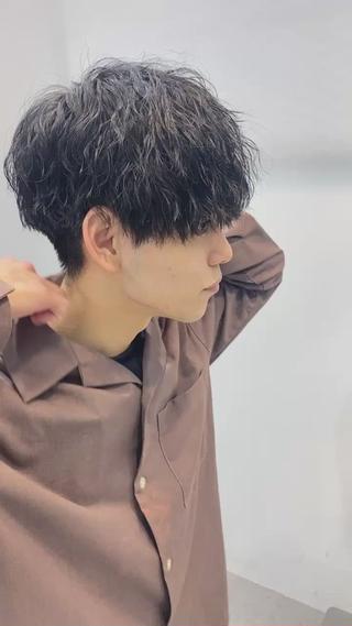 カラー パーマ メンズ fifth 安次富　泰雅のヘアスタイル
