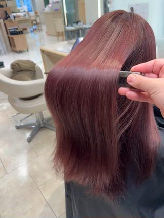 ロング カラー 🍀自然＆長持ち♪ 縮毛矯正の匠✨️のヘアスタイル