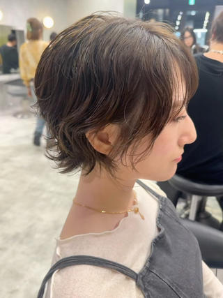 ショート　ボブ　似合わせカット　ダブルカラー　Aujuaトリートメント　前髪　韓国　小顔　メンテナンス 