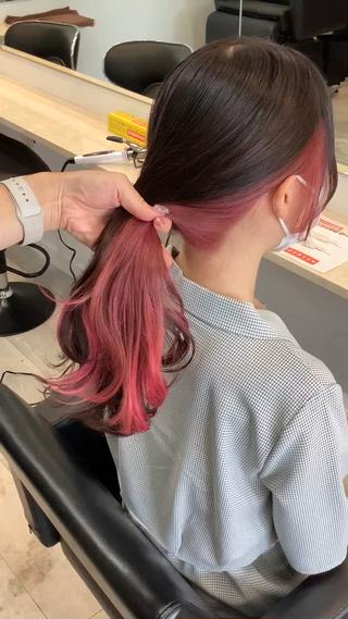 ロング カラー パーマ ヘアアレンジ メンズ ワット 原宿のヘアスタイル