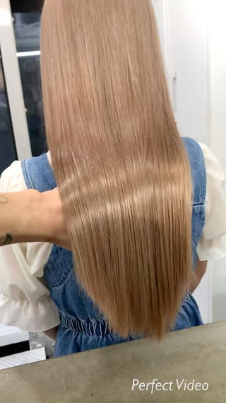 加工一切なしのともかく艶を伝えたい動画
傷ませないからハイトーンは楽しめます
ダメージ具合で同じ色でも見え方も色の持ちも変わるので
ぜひ一度お任せください