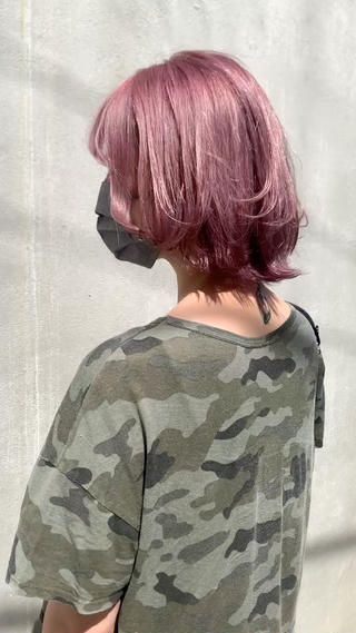 ショート カラー ヘアアレンジ ハイトーン/美髪矯正 🍃大江拓実のヘアスタイル