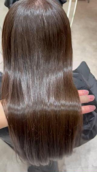 ミディアム 韓国ヘア/ベージュ カラー/髪質改善/涼のヘアスタイル